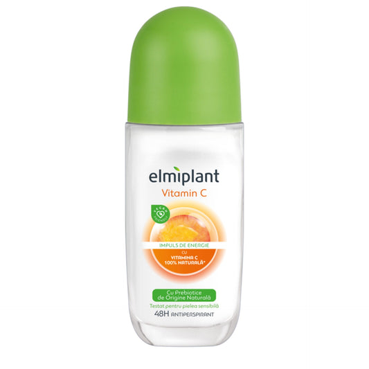 Deodorant Antiperspirant Roll-On, Elmiplant, Vitamin C, 50 ml