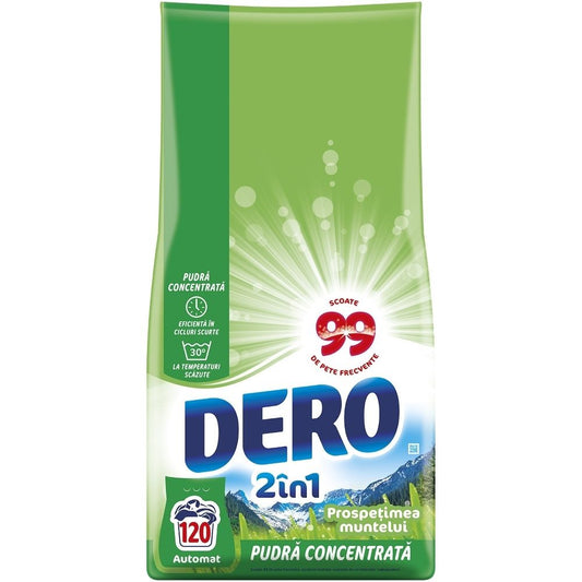 Detergent Automat pentru Rufe, DERO, 2in1 Prospetimea Muntelui, 9 kg, 120Spalari