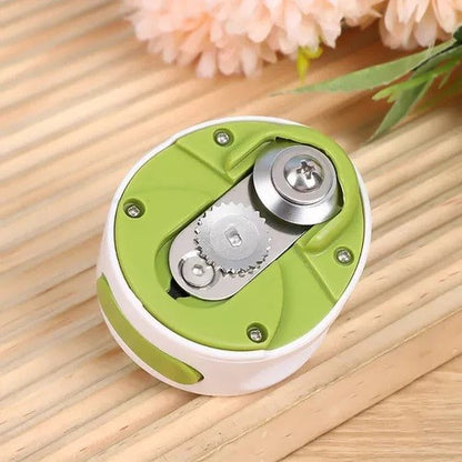 Desfacator Manual de Conserve si Sticle, Klevo, 6.8 x 4.8 cm, din ABS + Otel, Verde/Alb