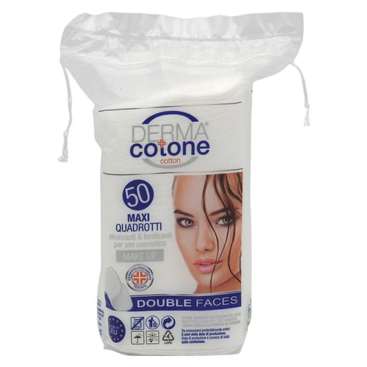 Dischete, Derma Cotone, Demachiante 50 buc Patrate