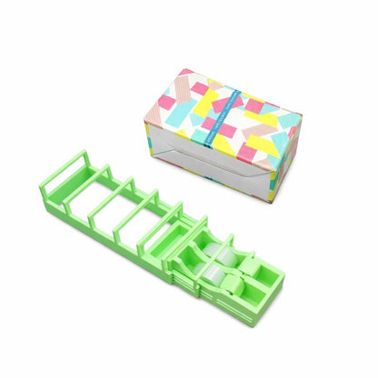 Dispenser de Banda Adeziva, Klevo, Suport pentru Banda Adeziva pentru Birou, Scoala, din Plastic, 15,5 x 7,7 x 7,4 cm, Verde