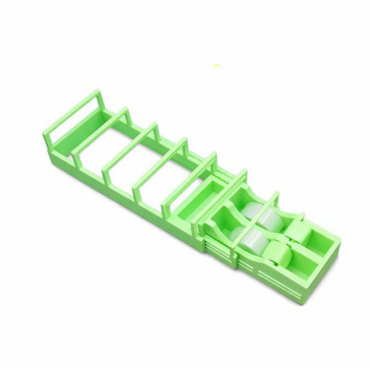Dispenser de Banda Adeziva, Klevo, Suport pentru Banda Adeziva pentru Birou, Scoala, din Plastic, 15,5 x 7,7 x 7,4 cm, Verde