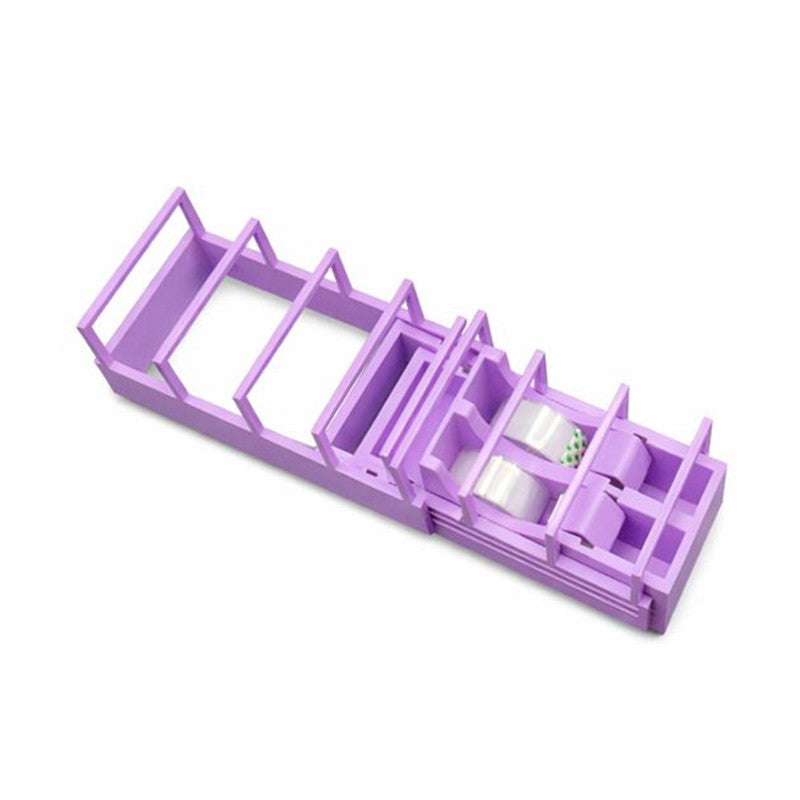 Dispenser de Banda Adeziva, Klevo, Suport pentru Banda Adeziva pentru Birou, Scoala, din Plastic, 15,5 x 7,7 x 7,4 cm, Violet