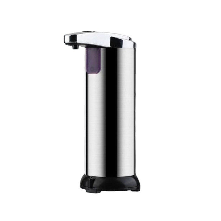 Dispenser pentru Sapun Lichid/Dezinfectant, Klevo, cu Senzor Infrarosu de Miscare, din Otel Inoxidabil, 250 ml, 19 x 11 cm, Gri