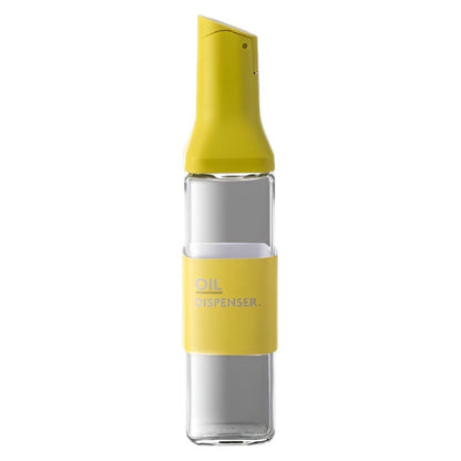 Dispenser pentru Ulei, Klevo, Deschidere si Inchidere Automata a Rezervorul, cu Inductie Gravitationala, 500 ml, 29.5x6x6 cm, Galben