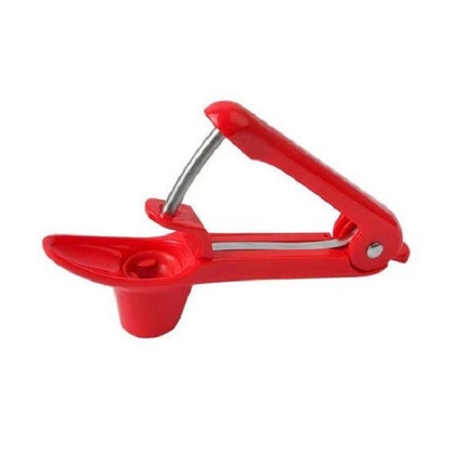Dispozitiv de Scos Samburi, Klevo, Manual, cu 1 Gaura, pentru Cirese/Masline, 20.5 x 3.8 x 13 cm, din ABS+Otel Inoxidabil, cu Maner, Rosu
