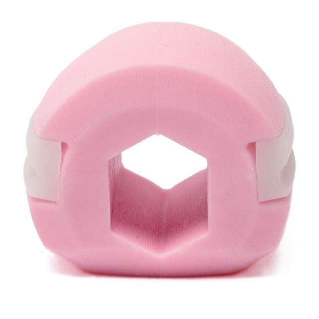 Dispozitiv de Tonifiere Faciala, Klevo, din Silicon, Corectare Mandibula/Maxilar, Roz