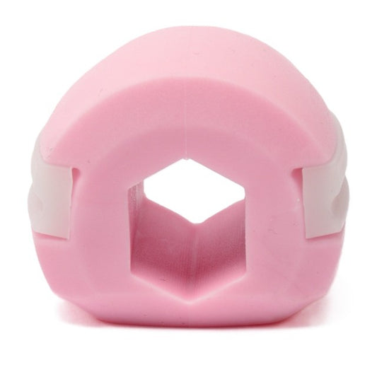 Dispozitiv de Tonifiere Faciala, Klevo, din Silicon, Corectare Mandibula/Maxilar, Roz