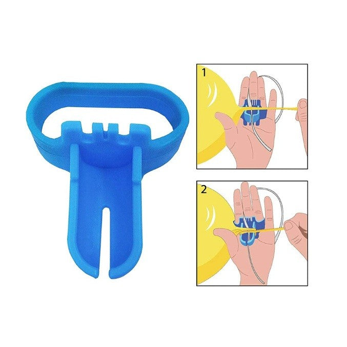 Dispozitiv de Legat Baloane, Klevo, din Plastic, pentru Mana, 6.5 x 5.5 cm, Albastru