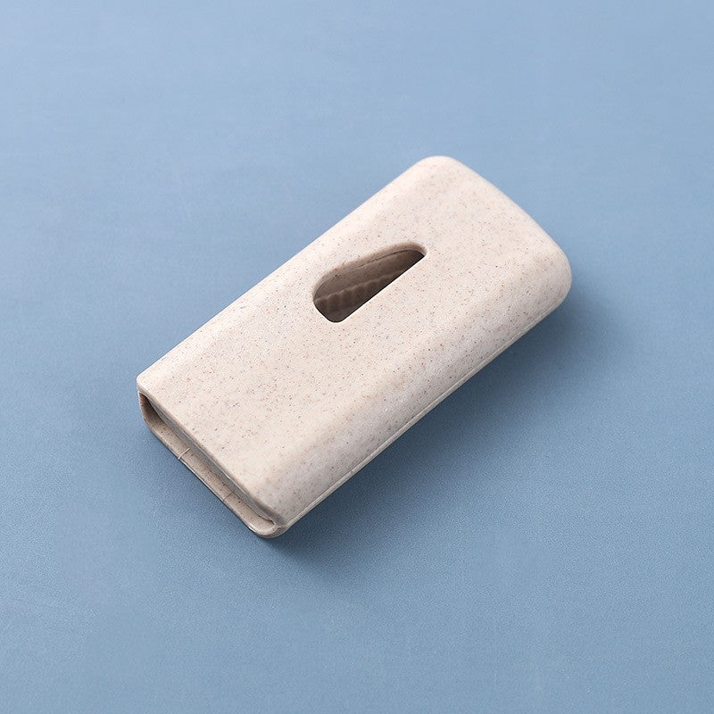 Dispozitiv taiere si depozitare medicamente, Klevo, Bej, Plastic, 8 x 4 x 1.8 cm