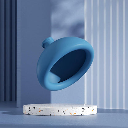 Dispozitiv Terapeutic Sputa, Klevo, Cupa pentru Terapie Toracica, Dispozitiv de Eructare, pentru Adulti si Copii, 10 x 6.5 cm, din Silicon, Albastru