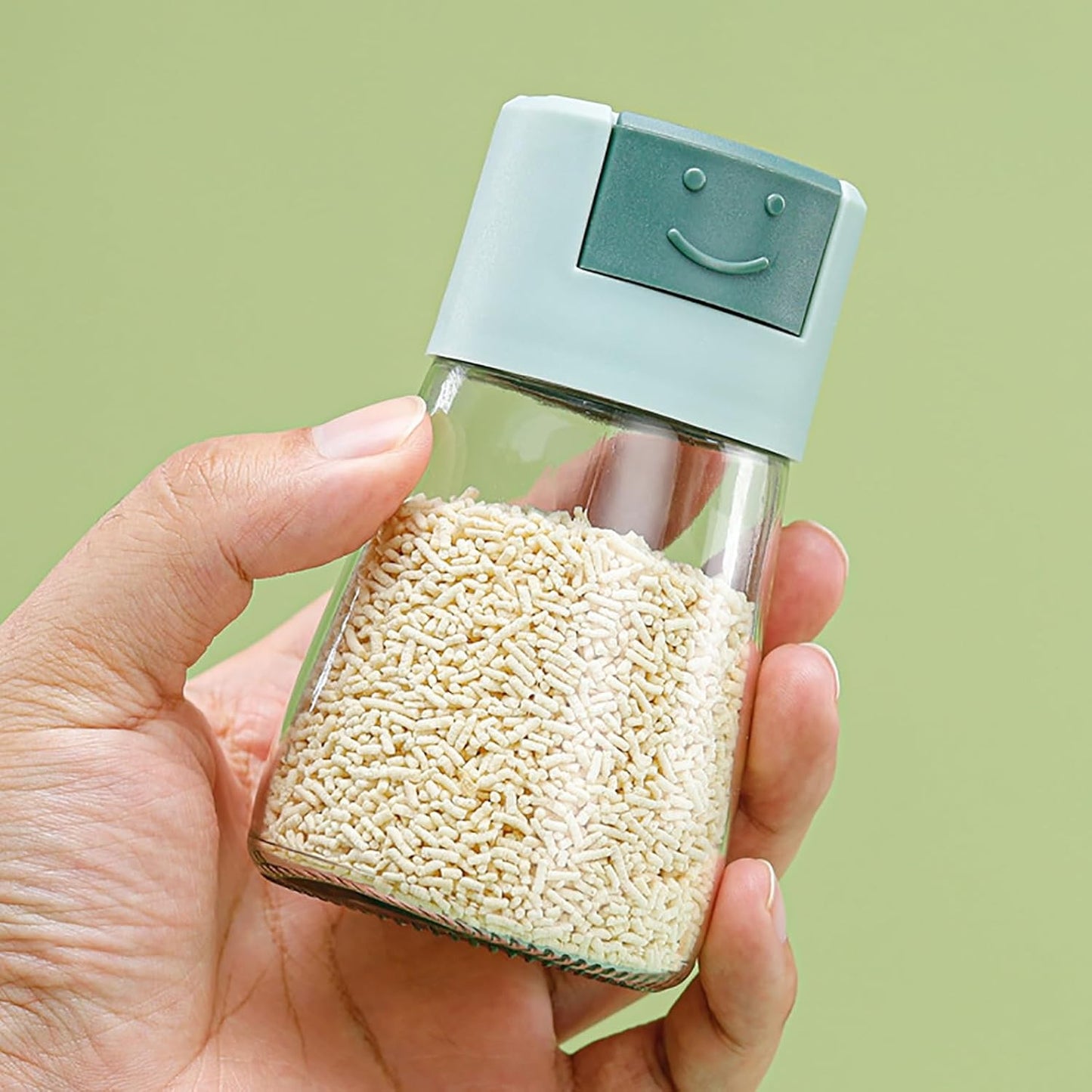 Dozator Condimente, Klevo, din Stilca, 180 ml, Rezistenta la Umidiate, 11.3 x 6.4 cm, Masura 5g, Albastru