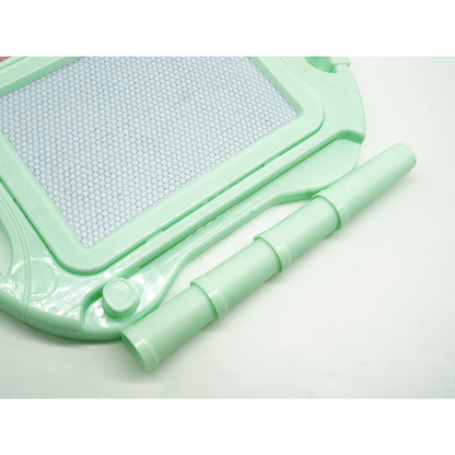 Tabla Magnetica pentru desen Klevo, Pix, forma dreptunghi, dimensiuni 23x17 cm, Dezvolta Creativitatea, cu picioare suport, Verde