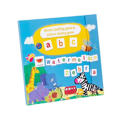 Joc Educativ Alfabet Englez, Klevo, Carte Magnetica Montessori, Recunoastere Litere si Formare Cuvinte, Copii 3+ Ani, 27x26.2x1.5 cm, Multicolor