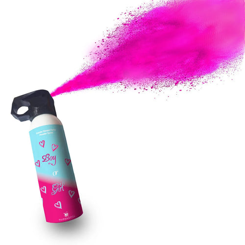 Extinctor cu Pudra colorata Roz Gender Reveal