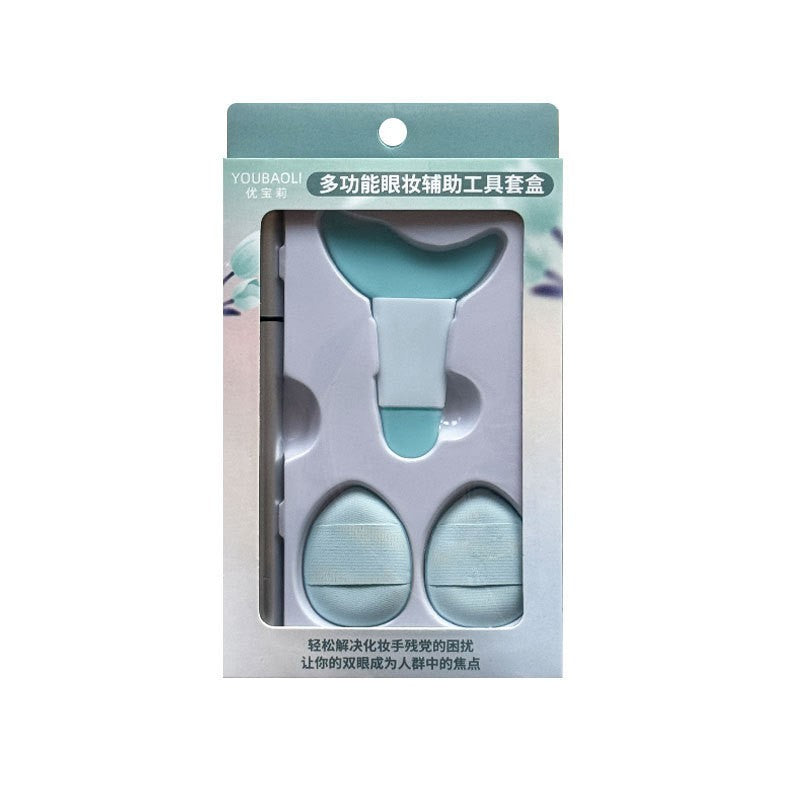Kit de Aplicare Tus, Klevo, pentru Incepatori, Accesoriu Machiaj, 4 Produse, Tus Impermeabil, Negru, Cutie Mint