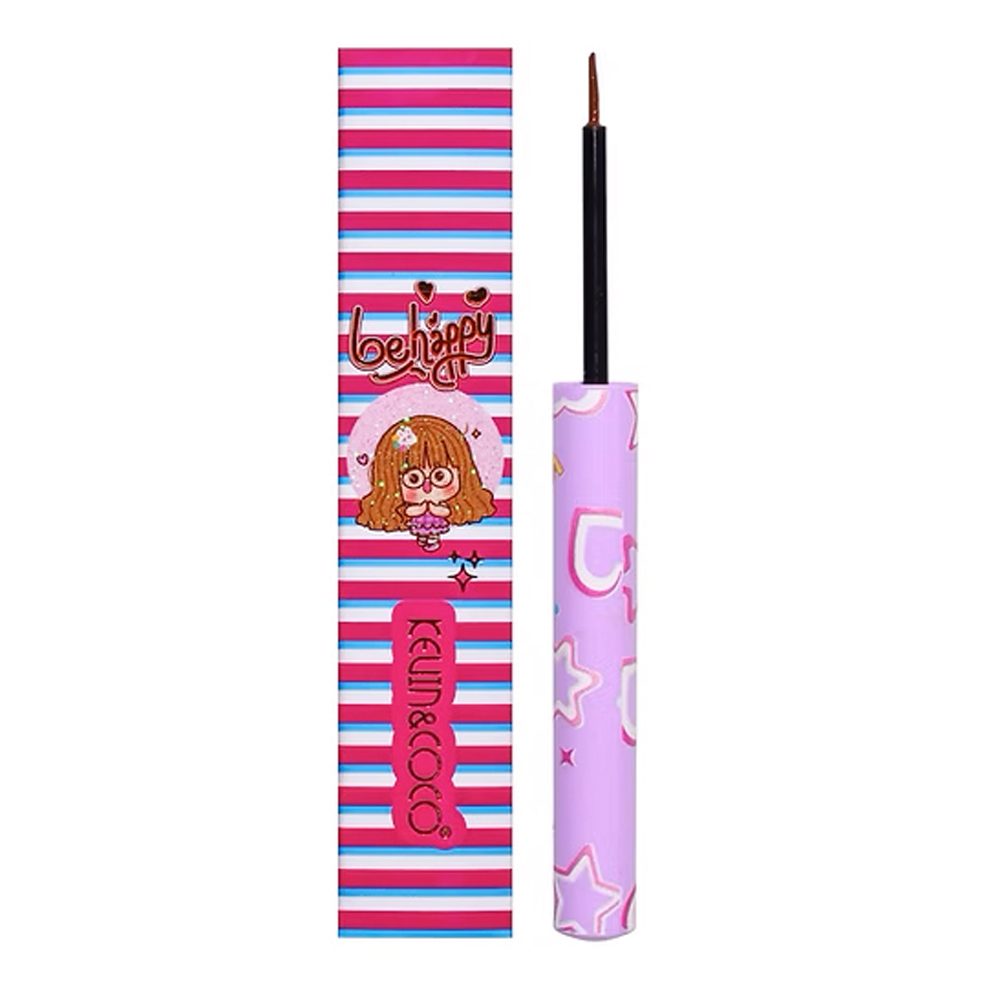 Tus Lichid pentru Ochi, Kevin&Coco, Eyeliner cu Pensula, 1.5 ml, Nuanta 2, Maro
