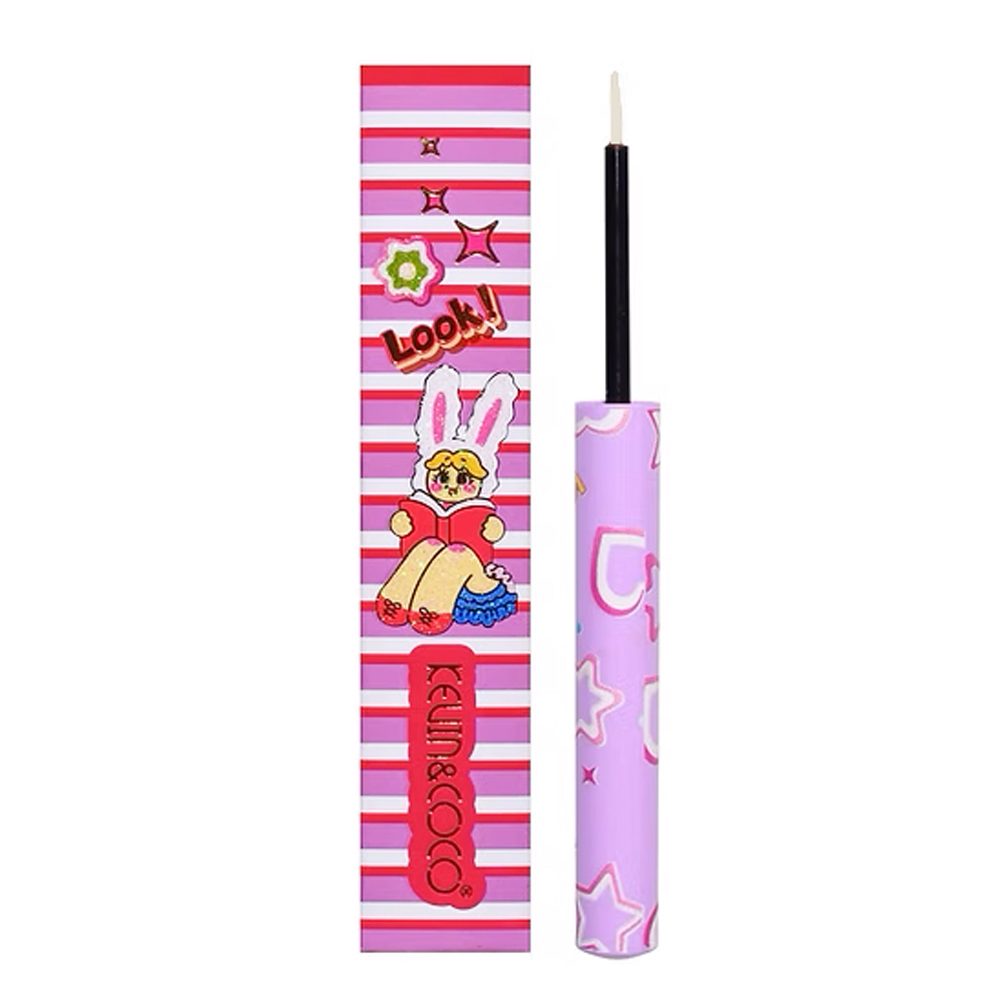 Tus Lichid pentru Ochi, Kevin&Coco, Eyeliner cu Pensula, 1.5 ml, Nuanta 3, Alb