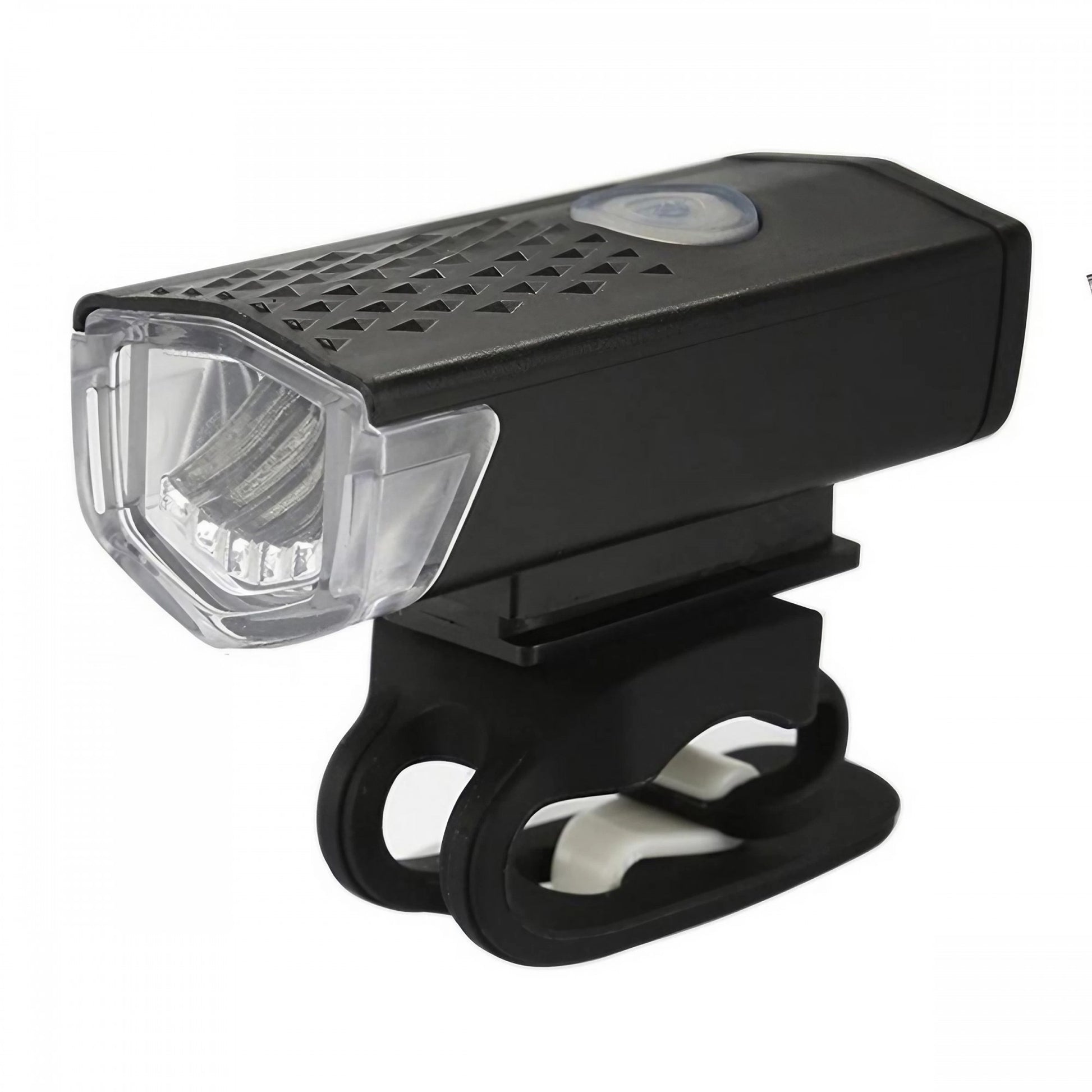 Far cu LED proiector pentru bicicleta\trotineta, Klevo, reincarcabil, cablu USB inclus, 3 moduri de lumina, IPX4, Negru, 6.5x2.9x2.3 cm