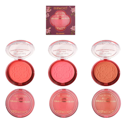 Fard de Obraz, Kevin&Coco, Blush Compact, Textura Fina,  Pentru Toate Tipurile de Ten , 9.3 g,  7.5 x 7.5 x 2.1 cm, Model Eternity, Roz/Coral