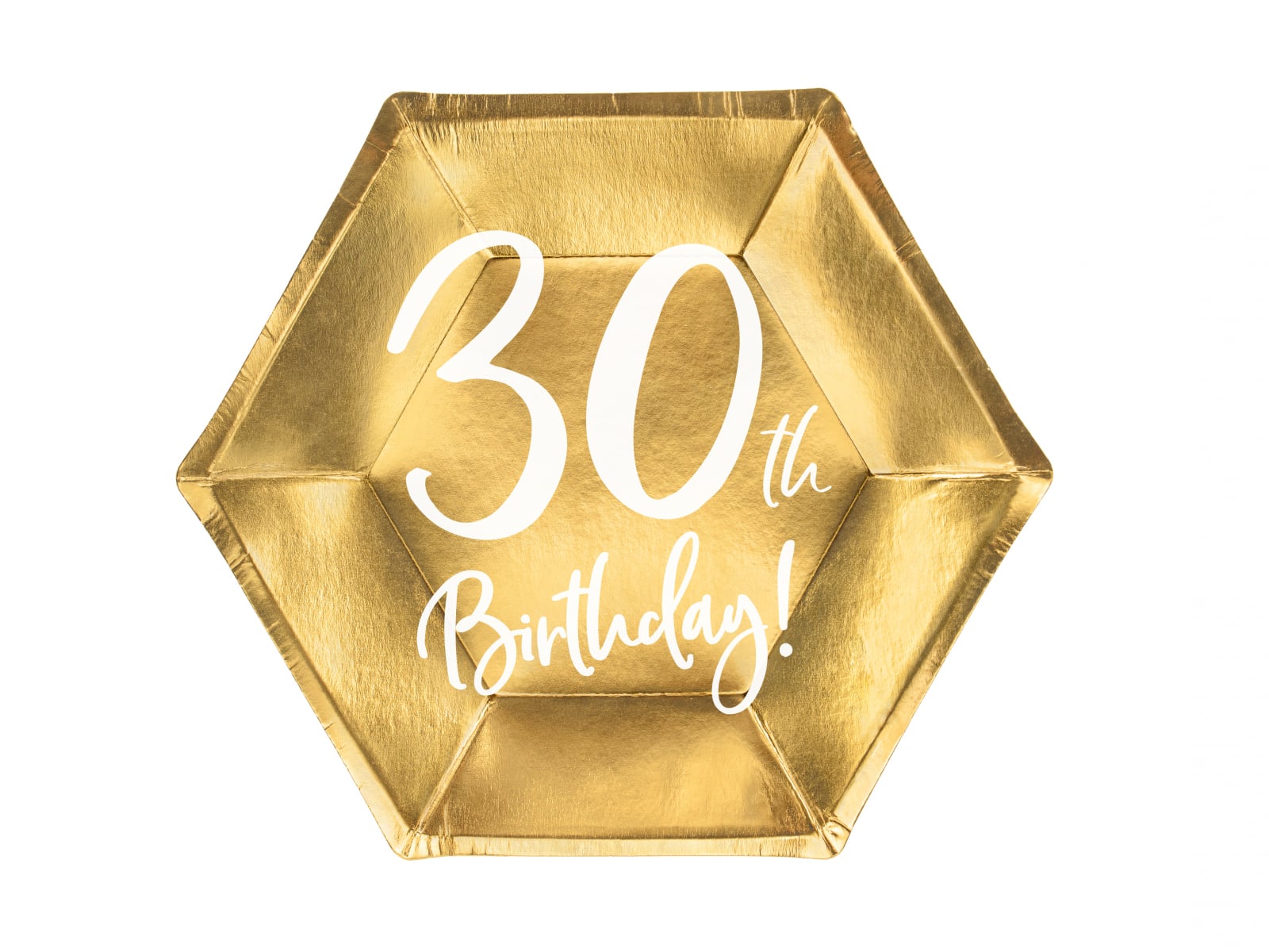 Farfurii aurii "30'th Birthday" - 20CM Set 6 BUC