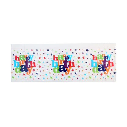 Fata de Masa Dreptunghiulara, Klevo, Colectia Happy Birthday, 180 x 108 cm, din Plastic PE, Impermeabila, Multicolor