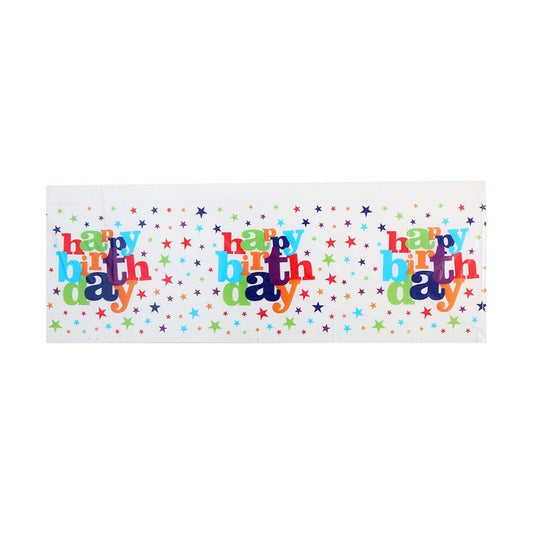 Fata de Masa Dreptunghiulara, Klevo, Colectia Happy Birthday, 180 x 108 cm, din Plastic PE, Impermeabila, Multicolor