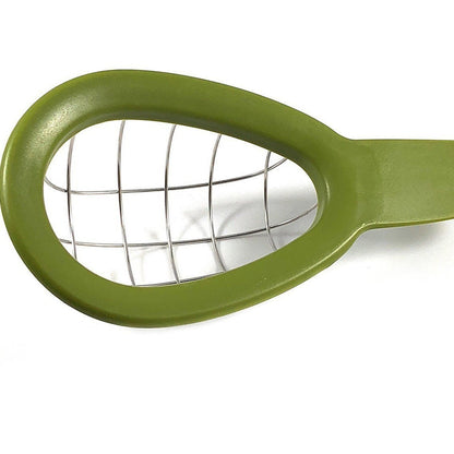 Feliator de Avocado, Klevo, pentru Taierea in Cubulete, Multifunctional, pentru Bucatarie, Otel Inoxidabil, ABS, 16x8x5 cm, Verde