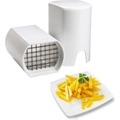 Feliator de Fructe si Legume, Klevo, din Plastic si Otel, Mecanic, Taiere 1.2 cm Grosime, 14 x 9.5 x 8 cm, Alb