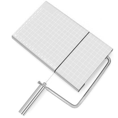 Feliator manual Klevo, pentru cascaval, salam, prajituri, unt, din otel inoxidabil, usor de curatat si utilizat, 5 lame de schimb incluse, picioare antiderapante, 21 x 12.2 x 2.8 cm, argintiu