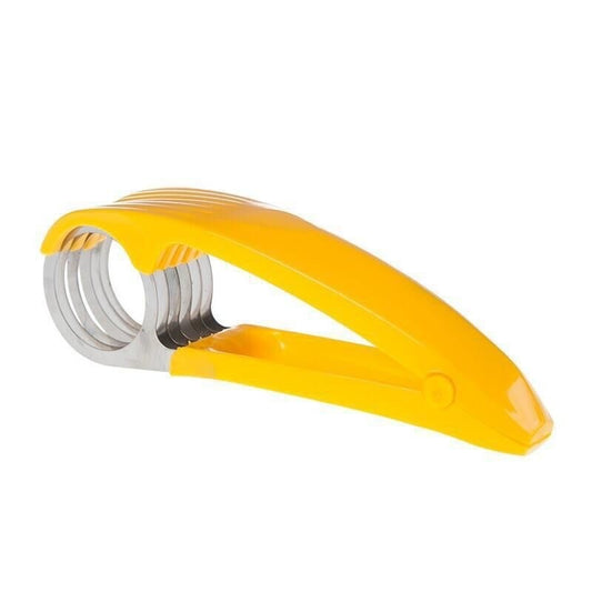 Feliator pentru Alimente, Klevo, Accesoriu pentru Bucatarie, Cutit pentru Legume si Fructe, Model Banana, Ergonomic, 17.5x5x4 cm, Galben