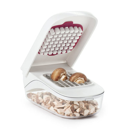 Feliator pentru Legume, Klevo, Ustensila Bucatarie, Presa Manuala pentru Carfoi Pai, Multifunctional, 20x12.5x10 cm, ABS, Alb