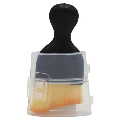 Pensula Multifunctionala, Klevo, Pentru Machiaj sau Indepartat Praful din Masina, Par Sintetic, cu Capac de Protectie, Negru