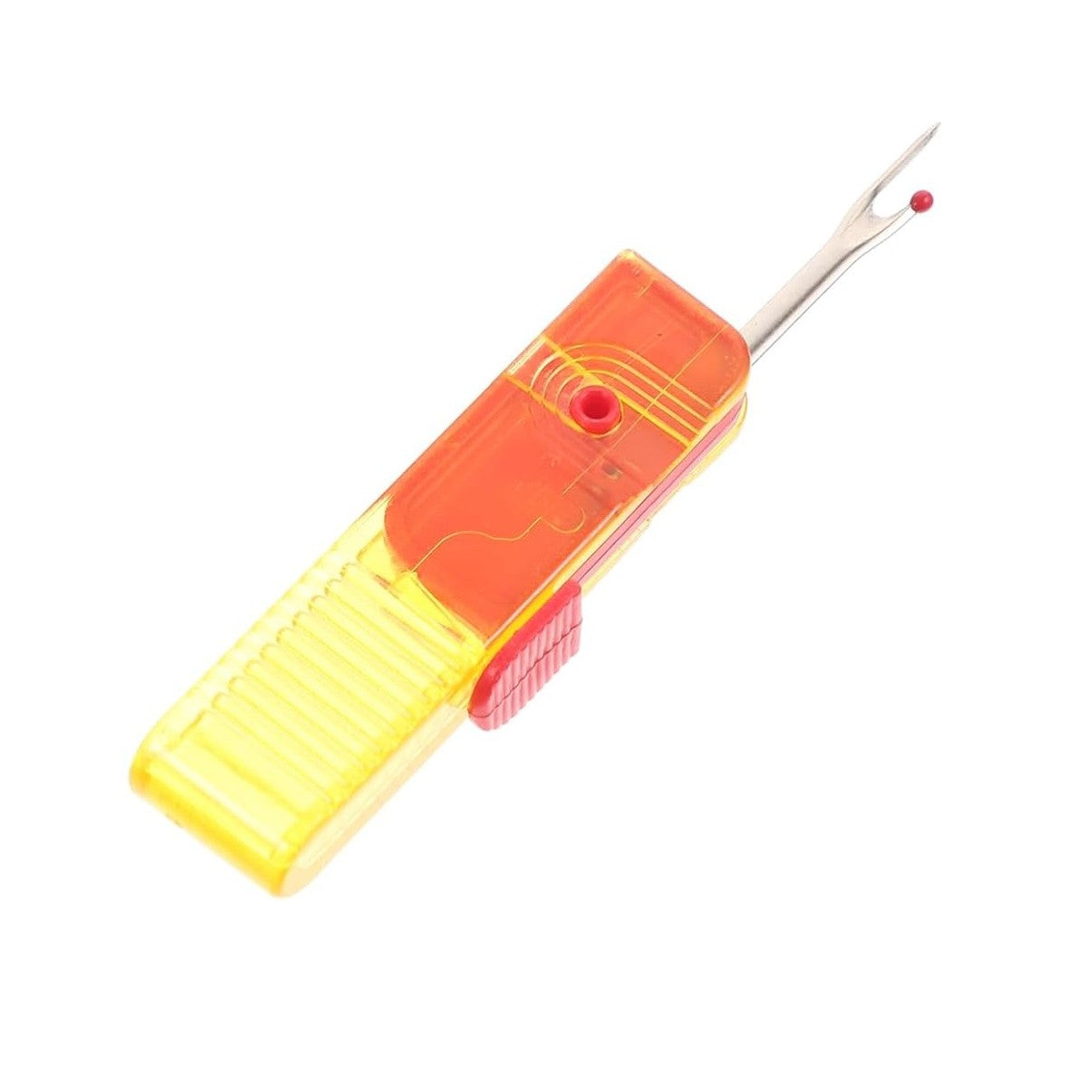 Dispozitiv pentru Descusut, Klevo, Taietor de Etichete, 1.7 x 7 cm, Pliabil, din Plastic, Rosu/Galben