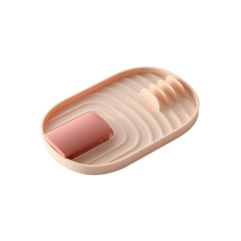 Suport Pliabil, Klevo, pentru Capace, Linguri, Multifunctional, Plasare pe Blatul de Bucatarie, 11.5 x 18 x 2.2 cm, Roz