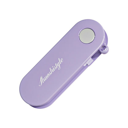 Peeler pentru Legume si Fructe, Klevo, 3.6 x 9.1 cm, Multifunctional, Curatator Pliabil, din ABS si Otel Inoxidabil, Mov