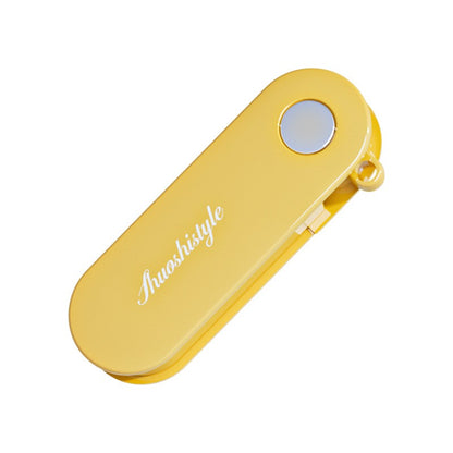 Peeler pentru Legume si Fructe, Klevo, 3.6 x 9.1 cm, Multifunctional, Curatator Pliabil, din ABS si Otel Inoxidabil, Galben
