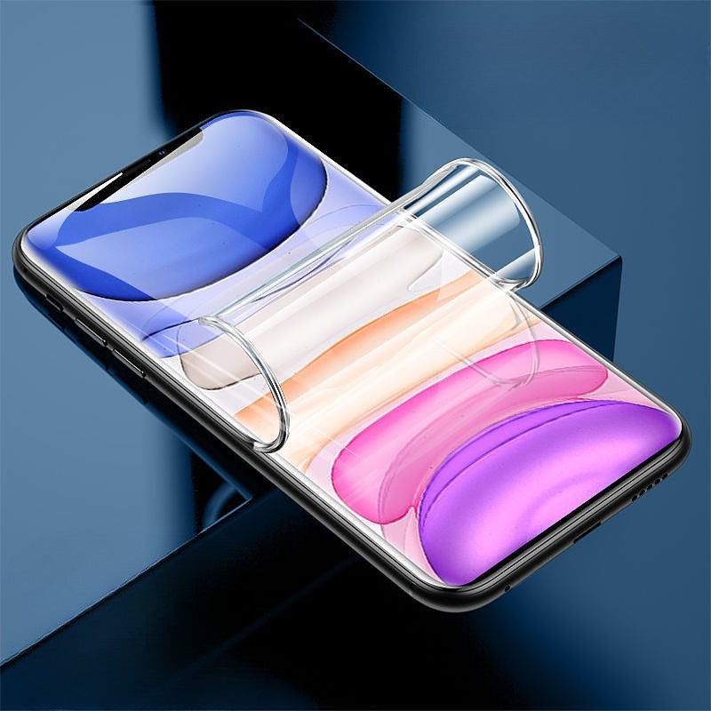 Folie de Protectie, Klevo, pentru iPhone 15 Pro, Flexible Hidrogel Ultra HD, Full Cover, Reparare Automata, Transparent