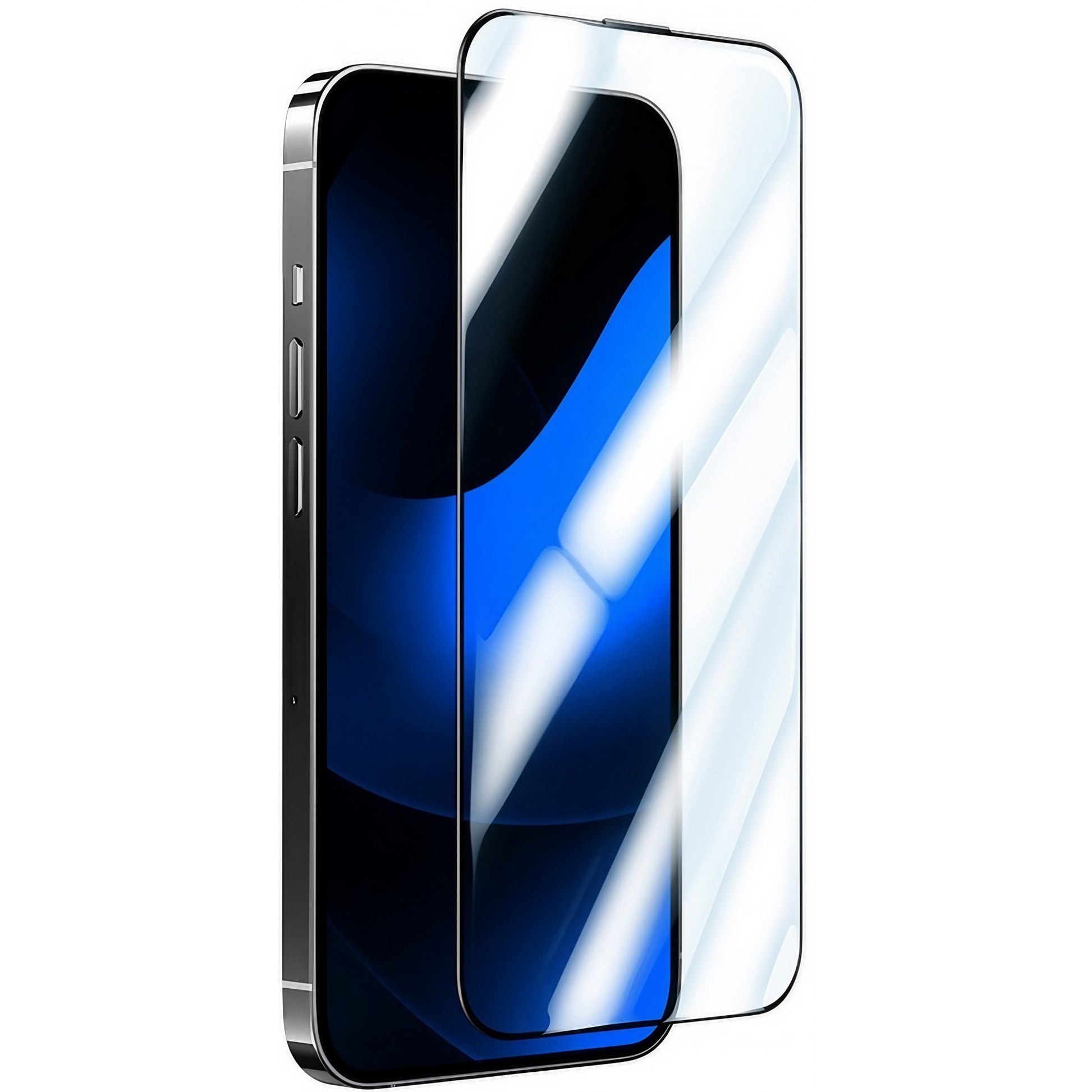 Folie de Protectie, Klevo, compatibila cu Apple iPhone 14 Pro Max, Electrostatica, Sticla Securizata, Top Glass, Anti-static, Negru