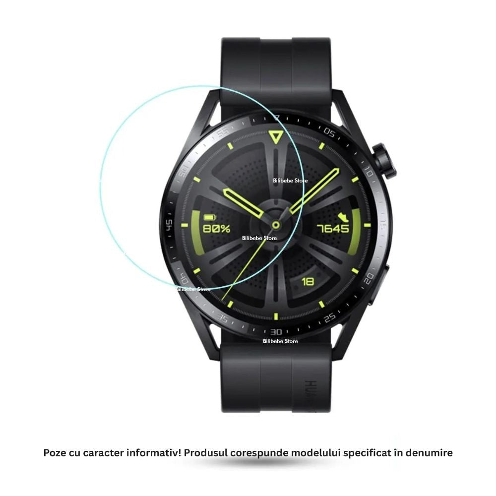 Folie de protectie, Klevo, Pentru Huawei Watch GT4 41MM, Sticla Securizata 2.5 D , Transparent