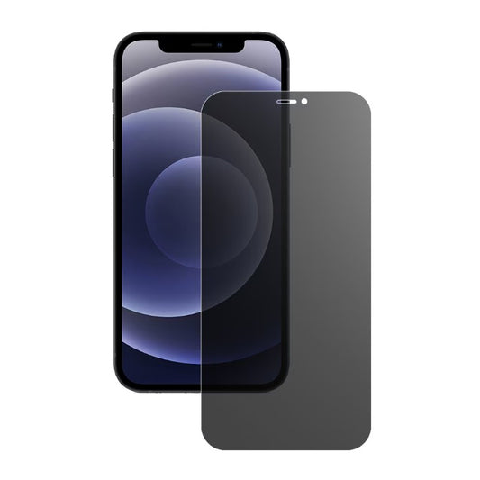 Folie de Protectie, Klevo, pentru iPhone 15, Matte Ceramic Privacy, 9H, Confidentialitate 30°, Anti-Soc, Negru Transparent