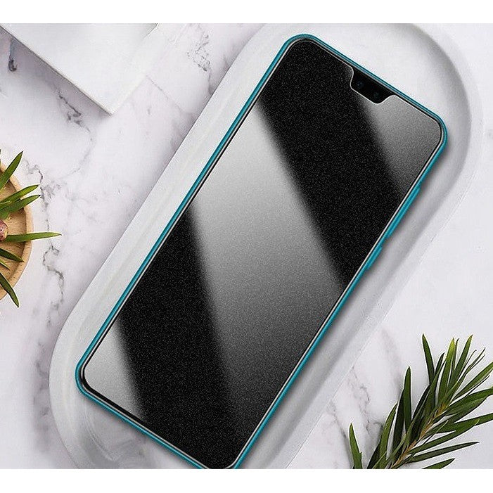 Folie de Protectie, Klevo, pentru iPhone 15 Plus, Matte Ceramic Privacy, 9H, Confidentialitate 30°, Anti-Soc, Negru Transparent