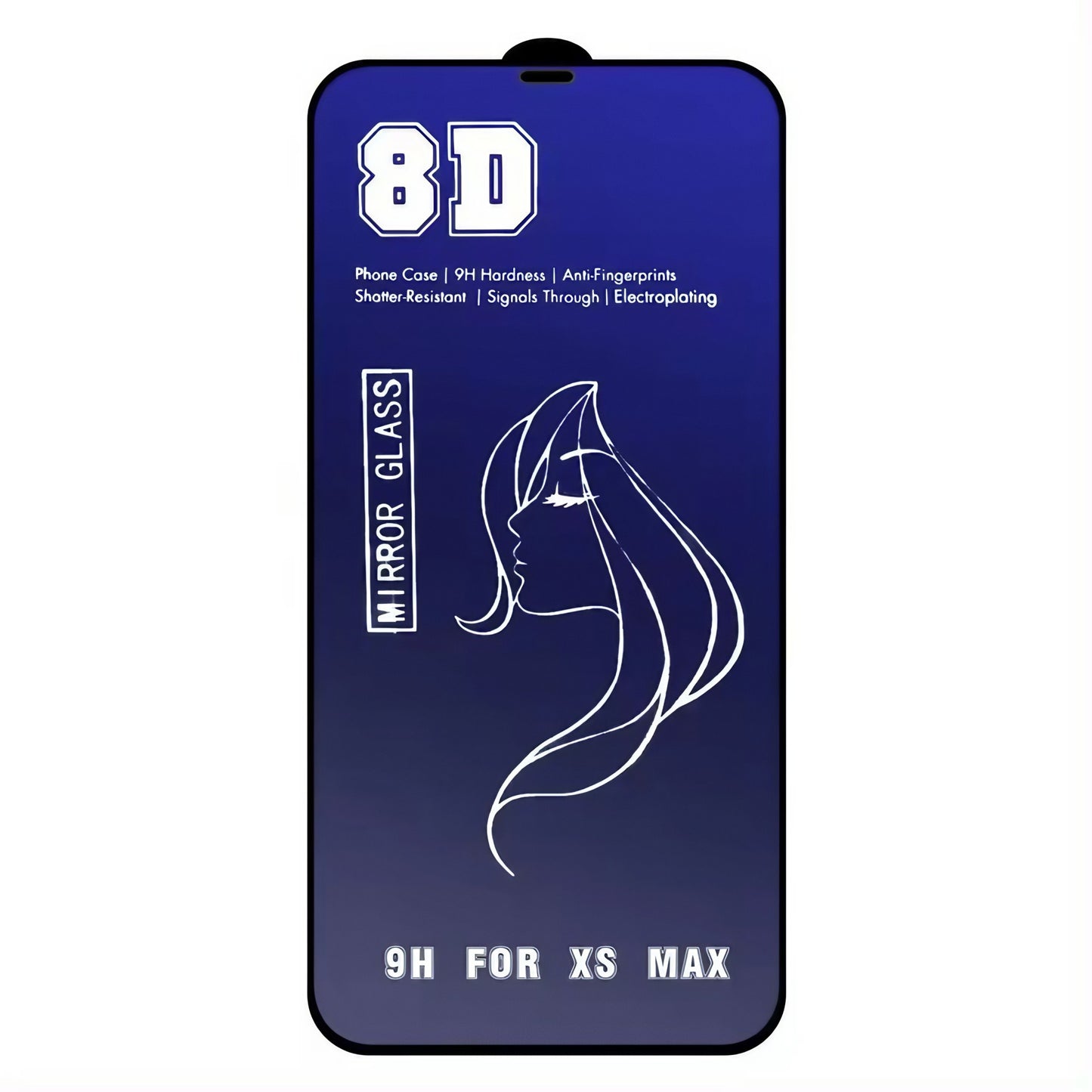 Folie de Protectie, Klevo, pentru iPhone 15 Plus, Tempered Glass Mirror 8D, Efect Oglinda, HD, Albastru