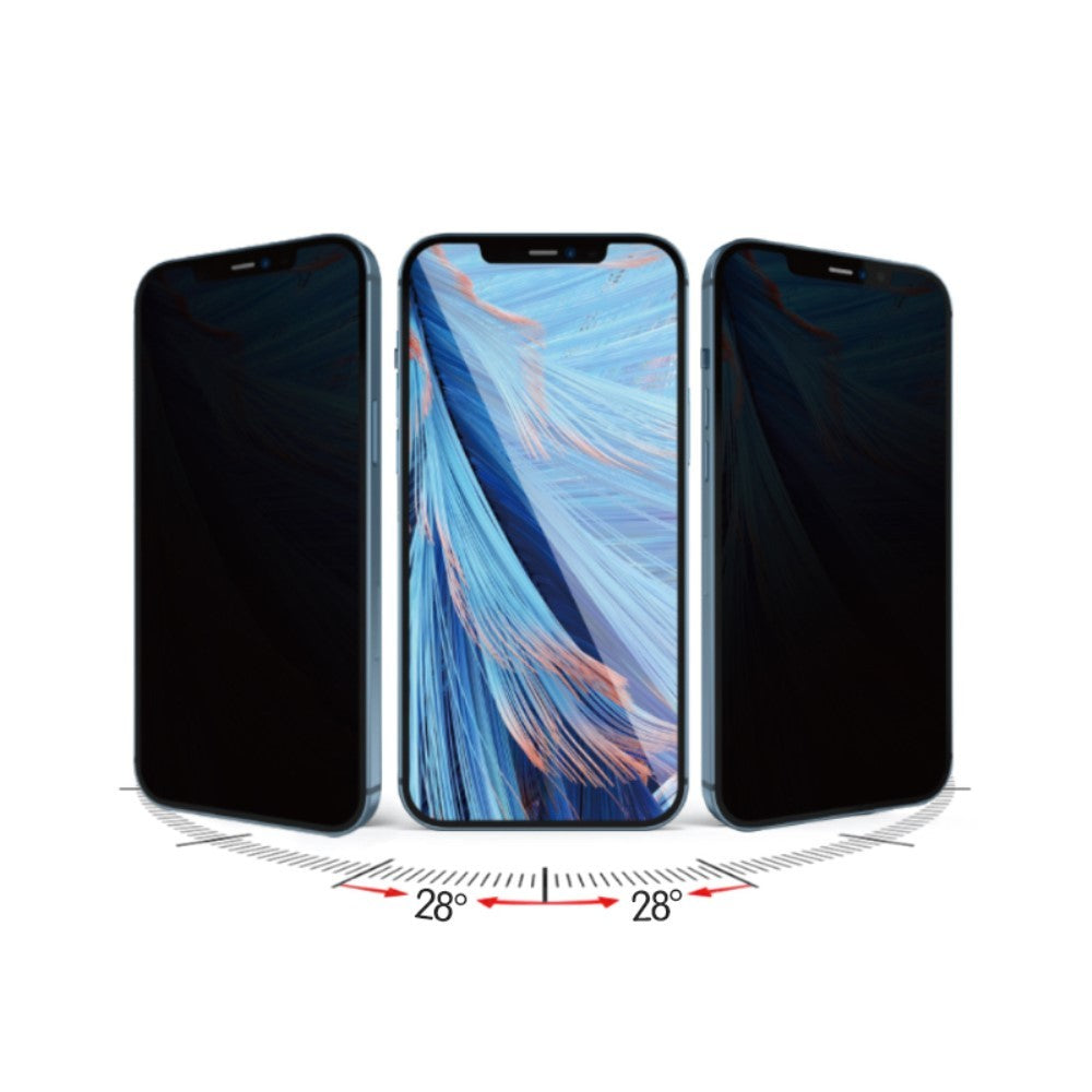 Folie de Protectie, Klevo, pentru iPhone 15, Privacy Tempered Glass cu Pietricele, ESD, HD, Transparent