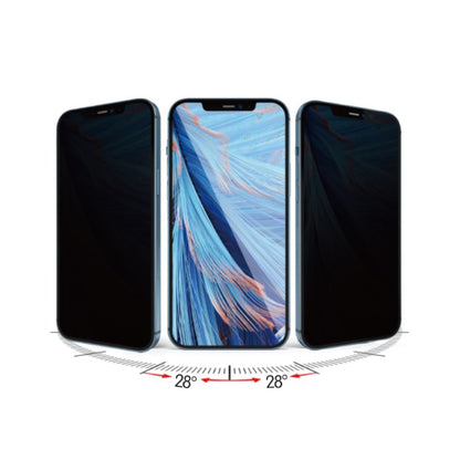 Folie de Protectie, Klevo, pentru iPhone 15, Privacy Tempered Glass cu Pietricele, ESD, HD, Transparent