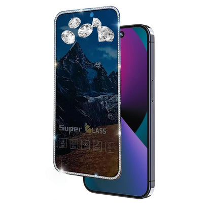 Folie de Protectie, Klevo, pentru iPhone 15, Privacy Tempered Glass cu Pietricele, ESD, HD, Transparent