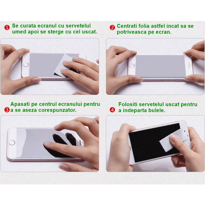 Folie de Protectie, Klevo, pentru iPhone 15 Pro Max, Tempered Glass 9D, Anti-Soc, Full Glue, Margini Negre, Transparent