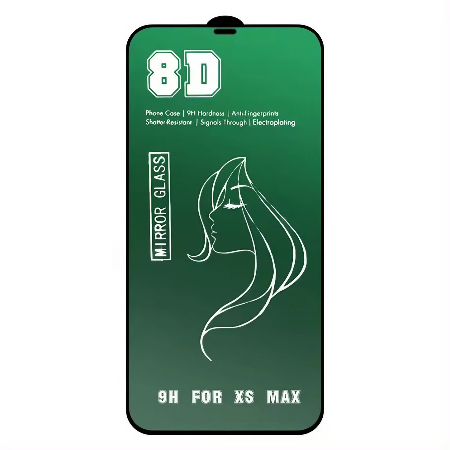 Folie de Protectie, Klevo, pentru iPhone 15 Pro, Tempered Glass Mirror 8D, Efect Oglinda, HD, Verde