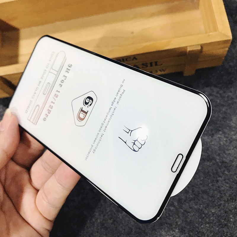 Folie de Protectie, Klevo, pentru iPhone 15, Tempered Glass 6D, Full Cover, Margini Negre, Transparent
