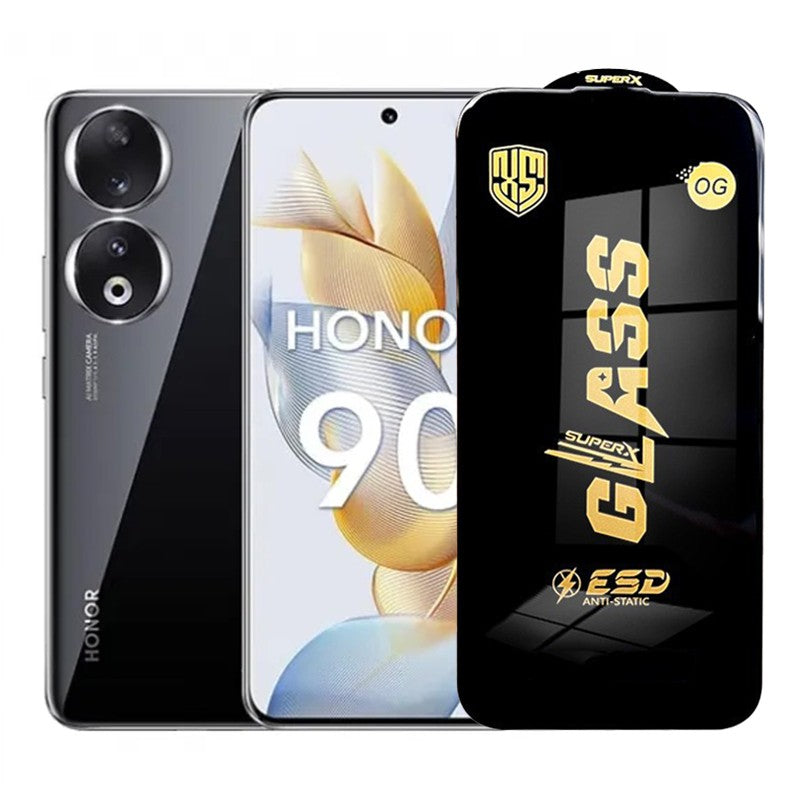 Folie de Protectie pentru Honor 90 Smart, Klevo, Sticla Securizata ESD, Margini Negre, Rezistenta la Zgirieturi, Antistatica, 0.35 mm, Transparenta